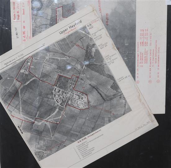 Four WWII Luftwaffe bombing maps